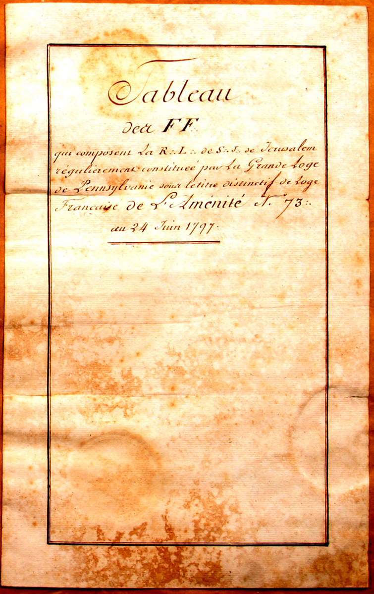 1797 L'Amenite Pennsylvanie