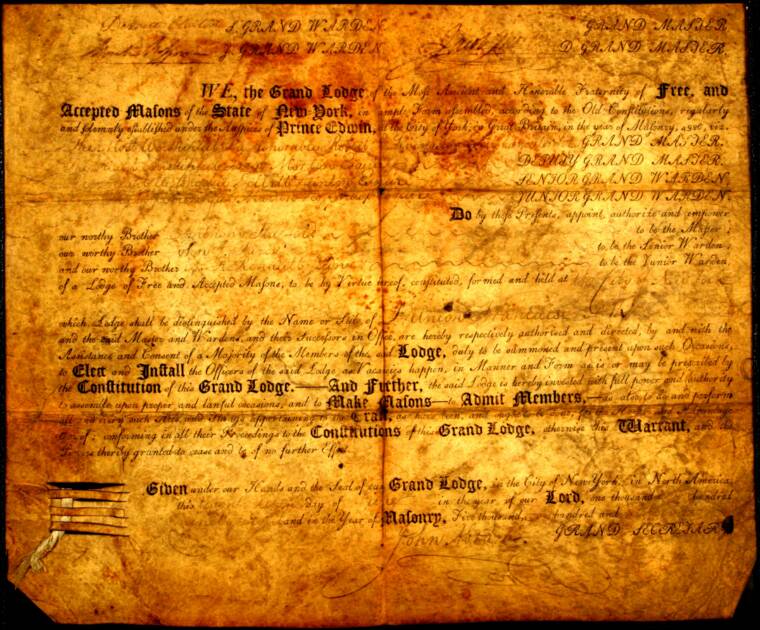 1798 th L'Union Française N°14, Warrant 2